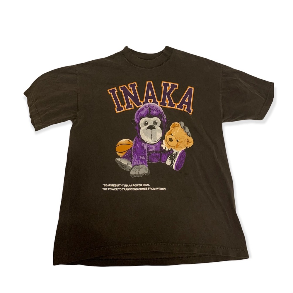 INAKA bear rebirth t-shirt size M